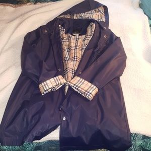 Heavy Duty Plaid Rain Coat